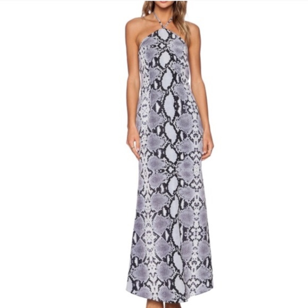 NBD Snakeskin maxi dress size L